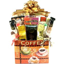 Deluxe Coffee Lovers Gift Basket