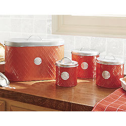4-Piece Canister and Breadbox Gift Set