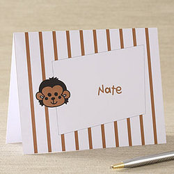 Cartoon Graphics Personalized Note Cards for Kids