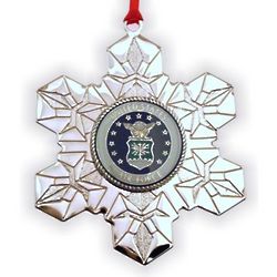 Personalized Air Force Military Service Christmas Ornament