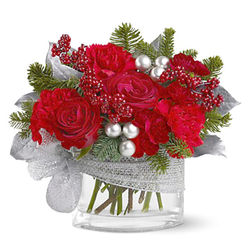 Silver Lining Holiday Bouquet of Flowers