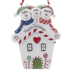 Red Heart House Family Ornament