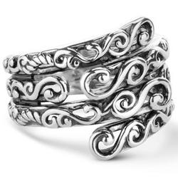 Sterling Silver Scroll Work Ring