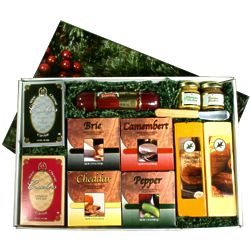 Cheese and Meat Holiday Pleasure Gift Box