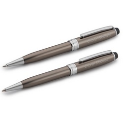 Reflections Premier Gunmetal and Silver Pen and Pencil Set
