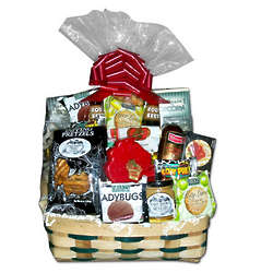 Wisconsin Favorites Cheese And Sausage Gift Basket