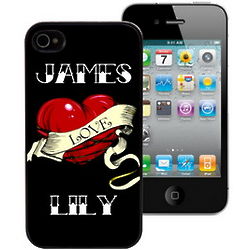 Personalized Tattoo Heart iPhone 4 and 4S Case