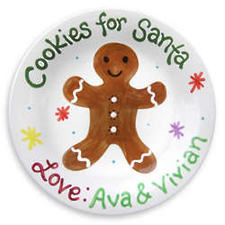 Personalized Gingerbread Cookie Plate