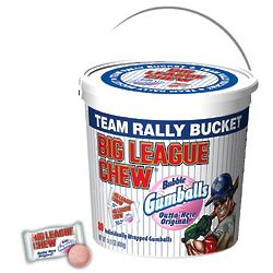 Big League Chew Team Rally Gumballs Bucket