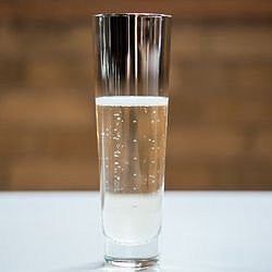Silver Ombre Glass Flutes