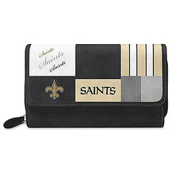 Women's New Orleans Saints Faux Leather Wallet