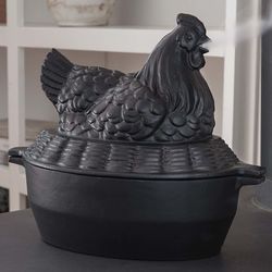 Chicken on a Nest Cast Iron Wood Stove Steamer