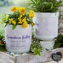 Blooming Precious Moments Personalized Flower Pot