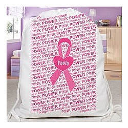 Personalized Breast Cancer Awareness Walk Sports Bag