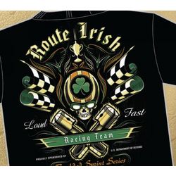 Route Irish Black U.S. Military T-shirt