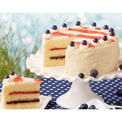 Red White and Blueberry Cake