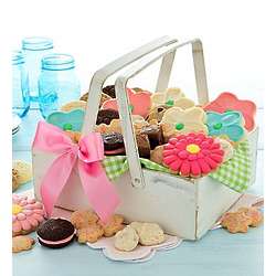 Mother's Day Sweets in Whitewash Gift Basket