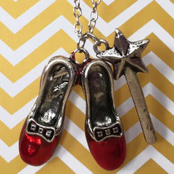 The Oz-some Power of Shoes Ruby Slippers Necklace