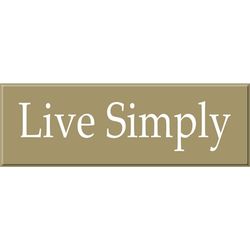 Live Simply Plaque
