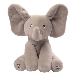 Peek-a-Boo Animated Talking and Singing Elephant Stuffed Animal