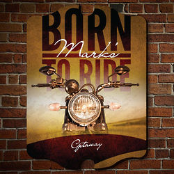 Born to Ride Personalized Wall Sign