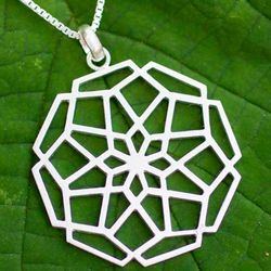 Puzzling Bloom Sterling Silver Floral Necklace