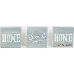 Personalized Home Sweet Home Shelf Blocks