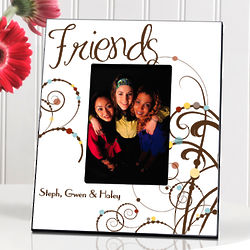 Personalized Cheerful Bouquet Friendship Picture Frame
