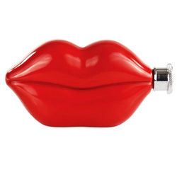 Stainless Steel Pucker Up Lucky Lips Flask