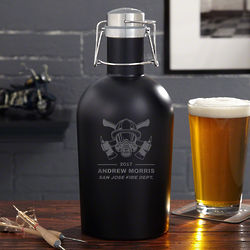 Personalized Hot Times Fire Watch Blackout Growler