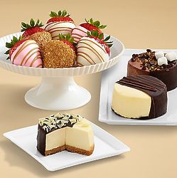 Dipped Cheesecake Trio and 6 Pink Champagne Strawberries