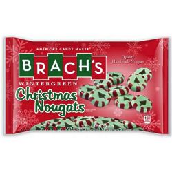 12 Ounces of Brach's Christmas Wintergreen Nougat Candies