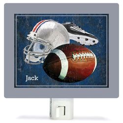 Personalized All About Football Canvas Nightlight