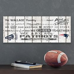 Personalized NFL Family Cheer Canvas Art Print