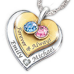 Forever and Always Personalized Diamond Pendant