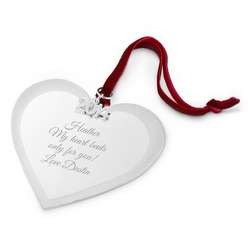 2014 Engraved Classic Heart Christmas Ornament