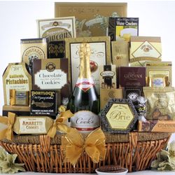 New Year's Grand Gourmet Champagne Gift Basket