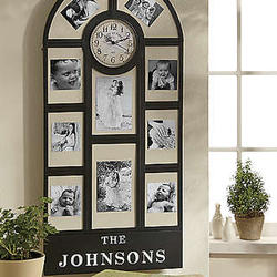 Personalized Metal Photo Frame Clock