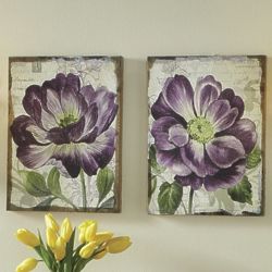 2 Purple Petal Prints