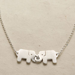 Friends Forever Elephants Necklace