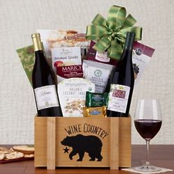 Wine Country Red and White Wine Duet Gift Basket