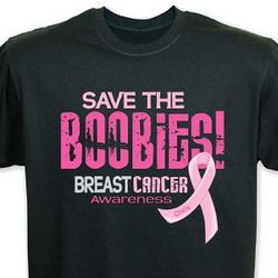 Save The Boobies Breast Cancer Awareness T-Shirt