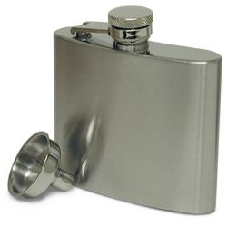 Small Curved Stainless Steel Hip Flask