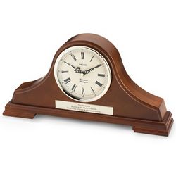 Dark Oak Tambour Clock