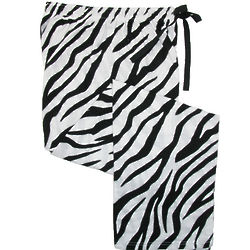 Zebra Print Flannel Sleep Pants