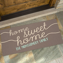 Personalized Greetings Oversized Doormat