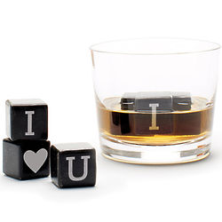 I Love You Icon Whisky Stones