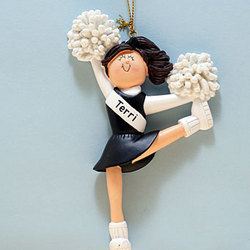 Personalized Cheerleader Ornament