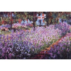 The Artist's Garden at Giverny, c.1900 Canvas Print