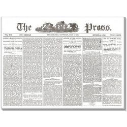General Custer's March to Death Historic Newspaper Reprint